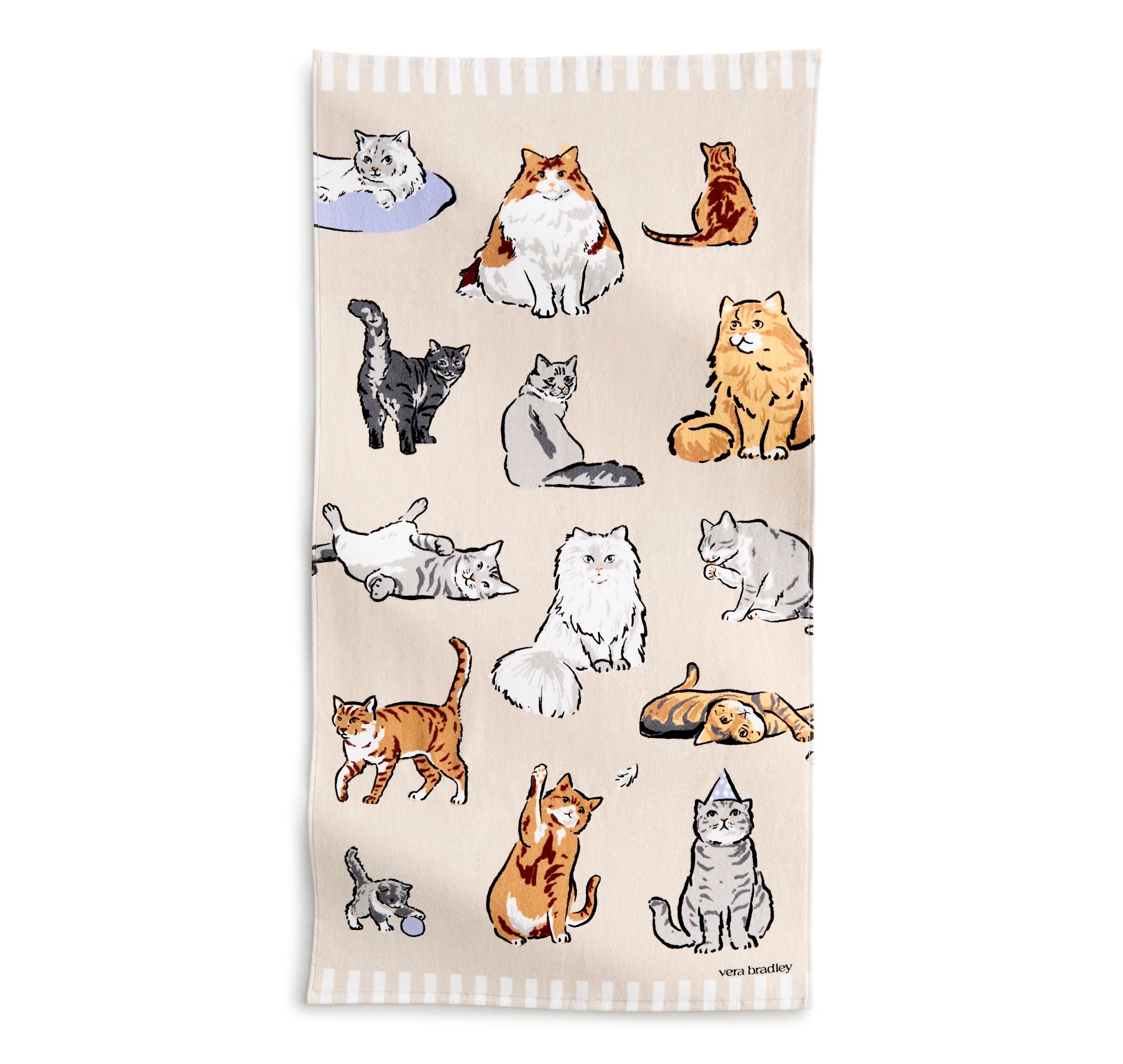 Vera Bradley Women's Outlet Cotton Looped Terry Essential Beach Towel