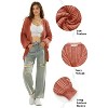 EXLURA Womens 2025 Oversized Cardigan Sweaters Fall Winter Lightweight Soft Knit Cardigan Open Front Button Outwear Coats - 2 of 4