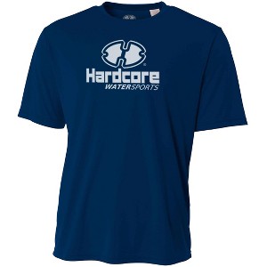 Hardcore Men's Short Sleeve Rash Guard Surf Shirt - Relaxed Fit Swimwear Designed for Combined Comfort and Performance - 1 of 4