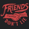 Women's Stranger Things Friends Don't Lie Handshake Racerback Tank Top - 2 of 4