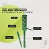 GoGreen Power (GG-36004) 16/3 SJTW 3-Outlet Outdoor Power Stake, Extension Cord for Garden Decorations with Garden Spikes, 18 Ft - 4 of 4