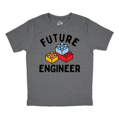 Youth Funny T Shirts Future Engineer Sarcastic Graphic Novelty Tee For Kids - Crazy Dog Youth T Shirt