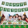 NewHome"171-Piece Baseball Party Supplies Kit – Themed Plates, Cups, Napkins, Cutlery, Tablecloth & Decor"Green - 4 of 4