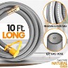 SereneLife Natural Gas Hose with Quick Connect Fittings - 10-Foot Conversion Kit for Outdoor Use - 4 of 4
