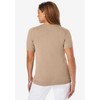 Jessica London Women's Plus Size Fine Gauge Crewneck Shell - 3 of 4