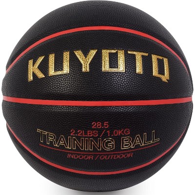 KUYOTQ 2.2LBS Weighted Heavy Size 6 28.5" Basketball Training Equipment Basketball PU Leather Indoor Outdoor Basketball