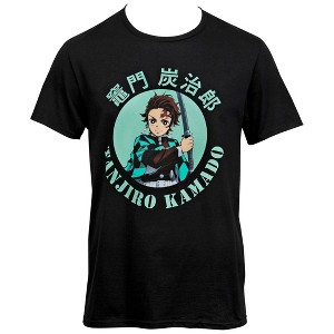 Adult Demon Slayer Kamado Tanjio Character Profile T-Shirt - 1 of 3