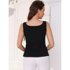 INSPIRE CHIC Women's Boat Neck Work Office Sleeveless Basic Summer Cami Tank Top - 3 of 4