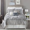 The Lakeside Collection Ashlyn Ruched Comforter Ensemble - Gray Sham 1 Pieces - 2 of 2