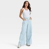 Women's High-Rise Drawstring Wide Leg Relaxed Fit Beach Pants - Universal Thread™ - 3 of 3