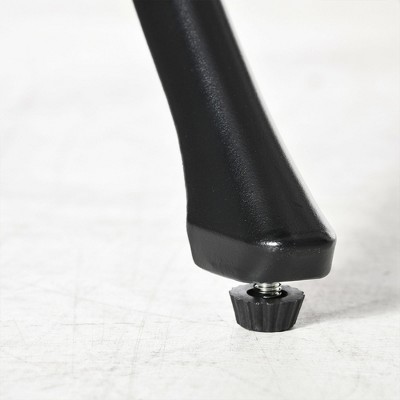 Antique Black Cast Aluminum Round Patio Dining Table with Umbrella Hole