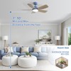 Sofucor 42'' Ceiling Fan with Lights and Remote for Bedroom Patios Dark Blue - 4 of 4