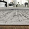 Gray and Ivory Abstract Power Loom Area Rug - 4 of 4
