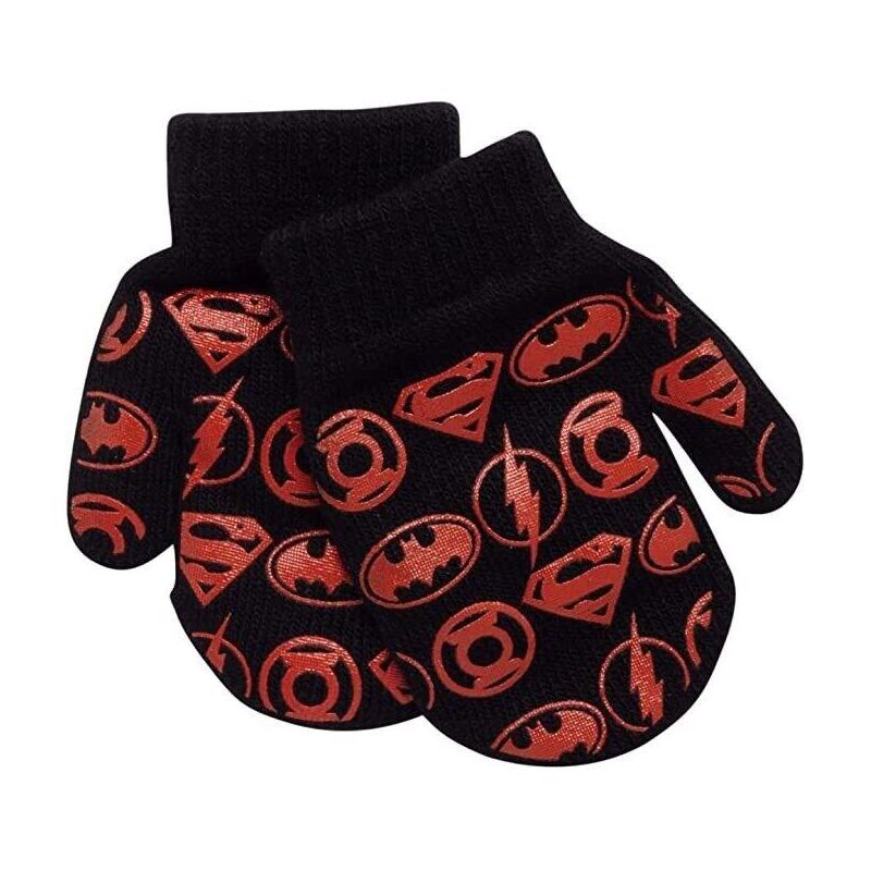 Justice League Boys 4 Pack Winter Mittens Set for  Toddler Ages 2-4, 3 of 6