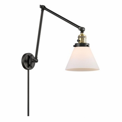 Cone - 1 Light Swing Arm Wall Sconce In Industrial Style-30 Inches Tall and 8 Inches Wide