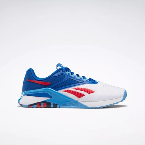 Red white and hot sale blue gym shoes