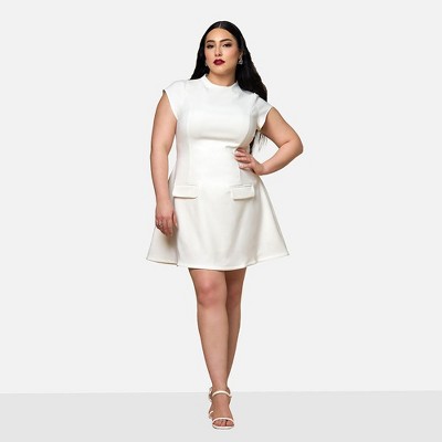 Rebdolls Women's Buttercup Short Sleeve Mini Skater Dress