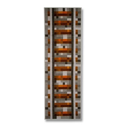 Ukonic Minecraft Train Rail Area Rug | 20 x 60 Inches