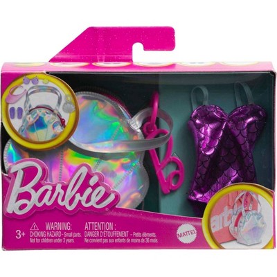 Barbie Clothes, Deluxe Bag with Swimsuit and Themed Accessories