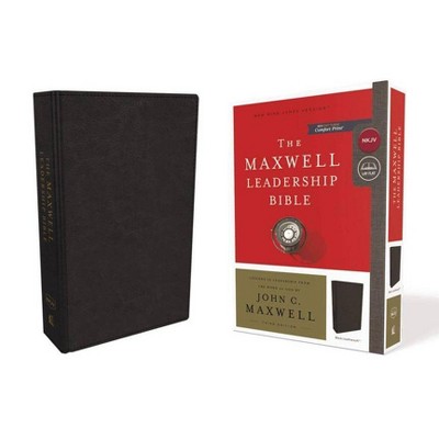 NKJV, Maxwell Leadership Bible, Third Edition, Imitation Leather, Black, Comfort Print - by  Thomas Nelson (Leather Bound)