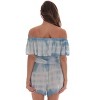 Riviera Sun Womens Tie Dye Off-Shoulder Rayon Crepe Printed Romper for Women - 3 of 3