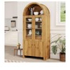 Yellow Home Kitchen 71inch Tall Arched Kitchen Pantry Cabinet Modern Farmhouse Storage Cabinet with Adjustable Shelves Hidden Drawer and Acrylic Doo - 3 of 4