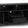72" Wood Transitional TV Stand with Two Drawers, Two Framed Doors and Adjustable Shelves For Living Room and Bedroom - 3 of 4
