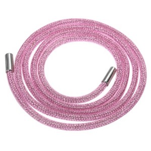 Unique Bargains Round Bling Rhinestone Tube Rope for Sneakers Sweaters - 1 of 4