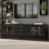 68.9'' Modern Minimalist TV Stand for TVs up to 75 Inches, Entertainment Center Media Console Cabinet with Adjustable Shelves for Living Room - 2 of 4