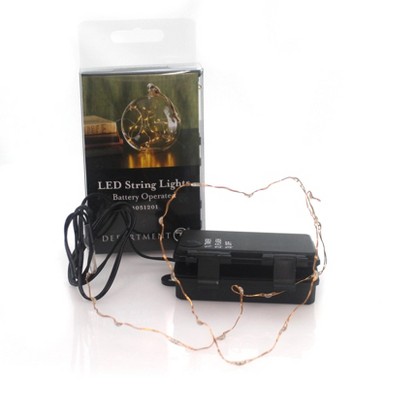Department 56 Accessory 36.0 Inch Led String Lights Waterproof Battery Operated Village Accessories