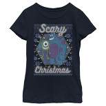 Girl's Monsters Inc Christmas Scary Monsters T-Shirt