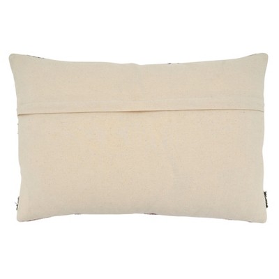 Modern Multicolor Cotton Tufted 16"x24" Pillow Cover