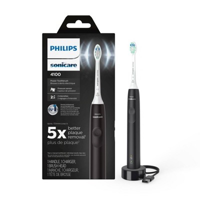 Photo 1 of *BOX DAMAGED* Philips Sonicare 4100 Plaque Control Rechargeable Electric Toothbrush - HX3681/24 - Black