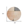 Coral Peach And Gray Abstract Washable Indoor Outdoor Area Rug - 3 of 4