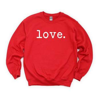 Simply Sage Market Women's Graphic Sweatshirt Love Typewriter