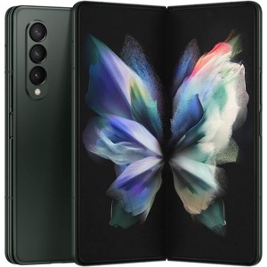 Samsung Galaxy Z Fold 3 5G 256GB 12GB RAM 7.6" Dynamic Foldable Amoled Dual Screen Fully Unlocked Smartphone  - Manufacturer Refurbished - 1 of 4