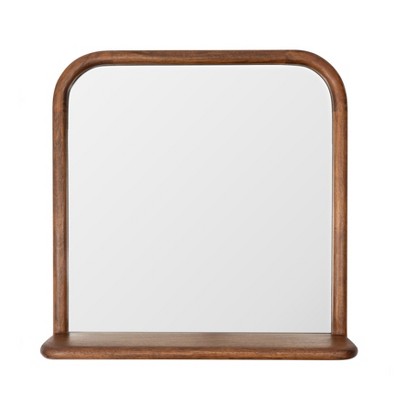 MH London Ricky 24" x 24" Solid Wood Wall Mounted Accent Mirror