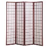 Roundhill Furniture 4 Panel Oriental Shoji Screen / Room Divider, Cherry - 4 of 4