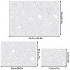 Aoibox 3 Pack Christmas Snowflake Stencil Set Reusable Plastic Templates 14.8x10.2in 10.2x7in 5x7in for Window Wall Card DIY - 2 of 4
