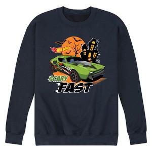 Men's - Hot Wheels - Scary Fast- Men's Crew Fleece Sweatshirt Graphic Fleece Sweatshirt - 1 of 4