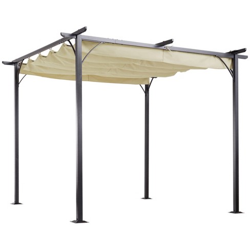 Outsunny 10' x 10' Outdoor Patio Gazebo with Beautiful Polyester