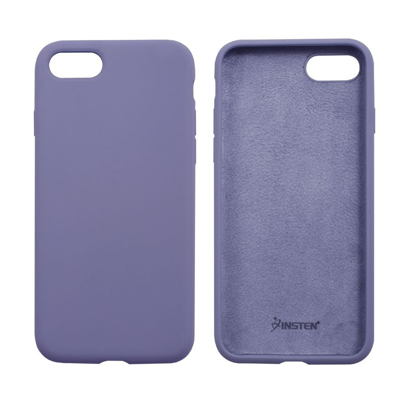 Insten Liquid Silicone Case Soft Touch with Microfiber Lining Cover Compatible with Apple iPhone, 5 of 10