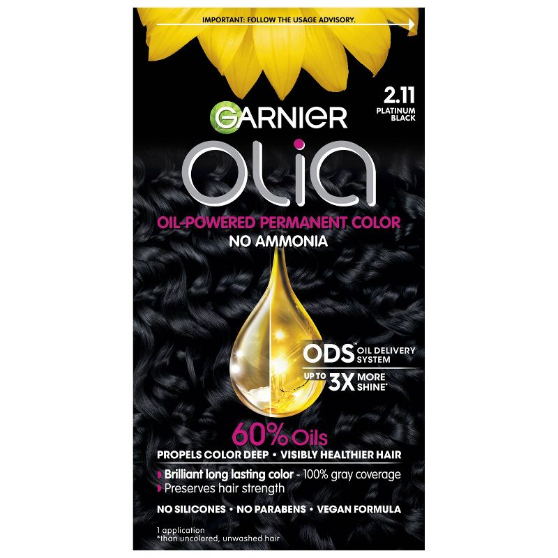 Garnier Olia Oil Powered Ammonia Free Permanent Hair Color, 1 of 8