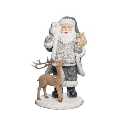 Gallerie II Santa Reindeer Figurine