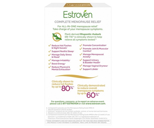 Estroven Complete Menopause  Vegan Cets - 28ct