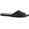 Women's Plus Size WIDE FIT Weave Flat Slide - black | CITY CHIC - 2 of 4