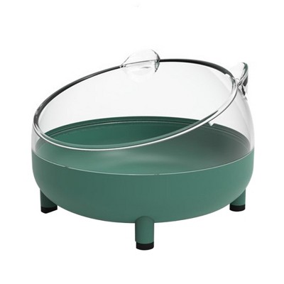 Elegant tuning transparent hamster bathtub, detachable, anti amniotic fluid, large space, bathroom, sand table, pet supplies