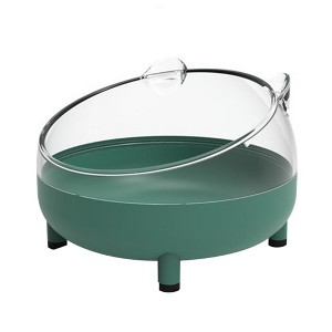 Elegant tuning transparent hamster bathtub, detachable, anti amniotic fluid, large space, bathroom, sand table, pet supplies - 1 of 4
