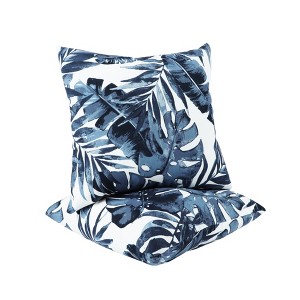 Chery Life 2 Pack Outdoor Throw Pillows, Waterproof & Fade-Resistant Patio Cushions (18x18 Inch) - 1 of 4