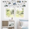 Sweet Jojo Designs Window Valance Treatment 54in. Construction Truck Green Blue and Grey - 2 of 4
